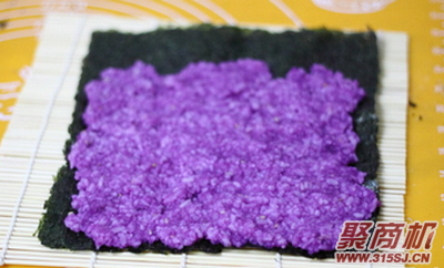 紫薯风味寿司家常做法大全步骤图5