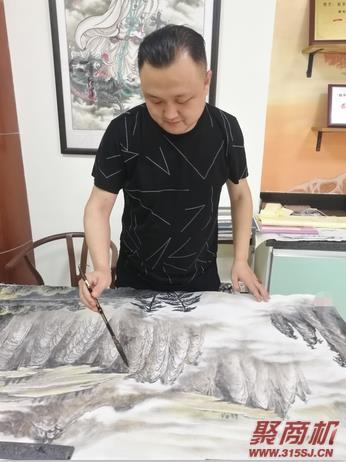 启华书画工作室著名书画家王丹现场作品展示_3