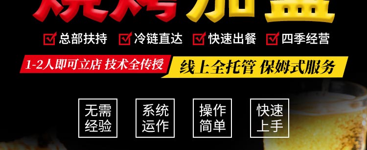 聚舌尖烧烤研究所招商海报